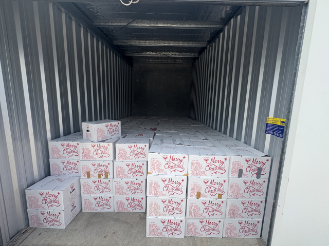 Boxes in storage